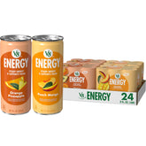 V8 Peach Mango can front showing label and refreshing flavor benefit