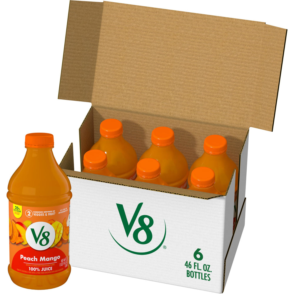 V8 front packaging showing bottle and label for quick identification and convenience