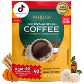 VAHDAM front packaging showing product name and sustainability badges