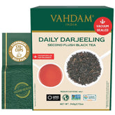 VAHDAM front packaging showing resealable pouch and product name, preserves freshness