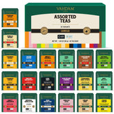 VAHDAM front box packaging showing assortment and premium gift appeal