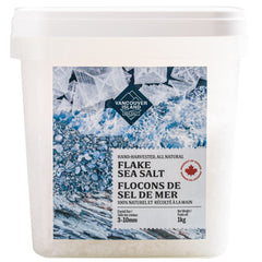 Vancouver Island Sea Salt front packaging showing 35oz bulk bag and brand