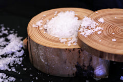 Vancouver Island Sea Salt sprinkled on steak highlighting chef-quality finish