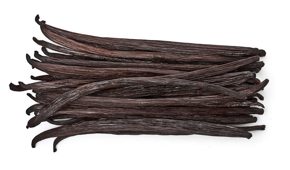 Vanilla Bean Kings front packaging showing 50 Tahitian pods and freshness
