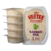 Veetee front packaging showing basmati rice cups and benefits
