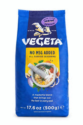 Vegeta front packaging 500g bag showing brand and benefit of balanced seasoning