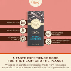 Venchi boxed bar in a lifestyle gift setting, illustrating Italian craftsmanship and presentation