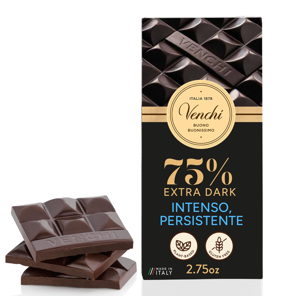 Venchi front packaging shows elegant box and freshness wrapper, highlighting premium gifting benefit