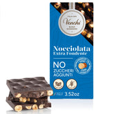 Venchi front packaging showing bar and 75% cocoa benefit