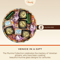 Venchi praline cross-section close-up revealing creamy center for rich texture enjoyment
