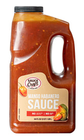 Ventura Foods front label showing mango habanero half-gallon for clear identification and branding