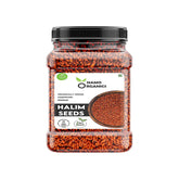 Verem Halim seeds front packaging showing organic 350 g and benefits