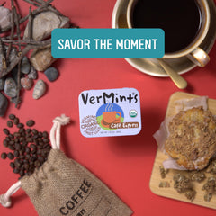 Vermints tin beside keys illustrating pocket-sized portability and ease
