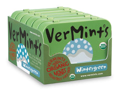 Vermints wintergreen open tin revealing pastilles and easy grab convenience