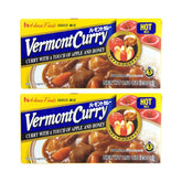 House Foods Vermont Curry Hot front packaging showing two 230g blocks and clear labeling for convenience
