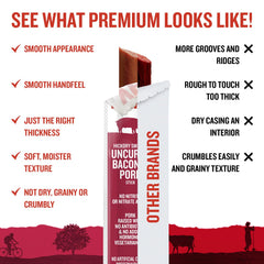Vermont Smoke & Cure meat texture detail highlighting biteable dense protein