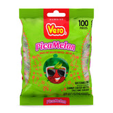 Vero Picamelon front packaging showing bright watermelon gummies and chili coating, perfect for gifting