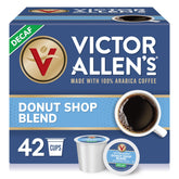 Victor Allen's box front showing product and benefit: convenient 42 pods