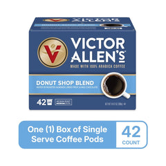 Victor Allen's pod loaded in Keurig-style brewer for easy brewing