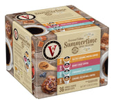Victor Allen's front box packaging showing the 36-count variety pack, convenient storage
