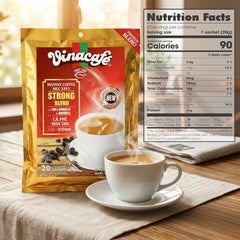 Vinacafe instant powder texture close view showing fine blend and fast dissolving