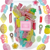 VINTERLAND front packaging of Pink 7 edition showing assorted gummies and resealable bag for sharing