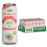 VINUT front packaging showing 24-bottle pack and natural watermelon branding benefit convenience