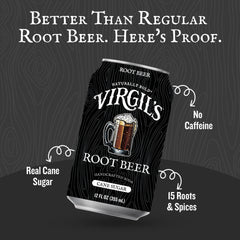 Virgil's four-pack of 12 fl oz cans ready for gatherings and storage