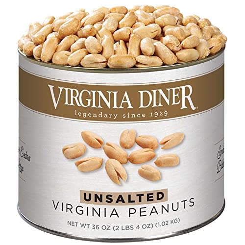 Virginia Diner front tin showing 36 oz vacuum-sealed packaging and gift-ready design