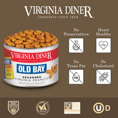 Virginia Diner close-up of peanut texture showing crunchy dry-roasted benefit