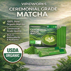 ViridWorks single-serve stick opened to show packet and easy portioning benefit