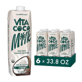 Vita Coco front packaging showing unsweetened organic coconut milk and clear product benefit