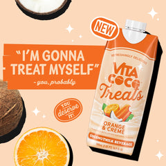 Vita Coco Treats close-up label detail highlighting ingredients and brand