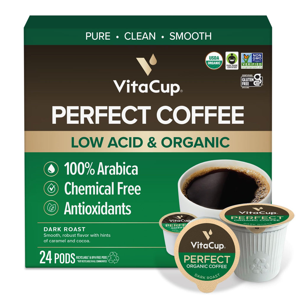 VitaCup front packaging showing 24-count box and product benefits
