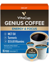 VitaCup front packaging showing 16ct pods and key benefits