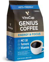 VitaCup Genius Keto front packaging showing bag design and benefits