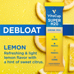 VitaCup individual stick close-up showing ingredient powder texture