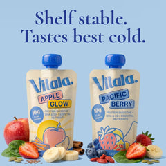 Vitala pouch held in hand showing portable size and convenience