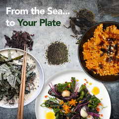 VITAMINSEA close-up of dulse flakes texture highlighting concentrated flavor