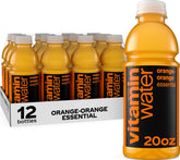vitaminwater bottle front packaging showing vibrant orange label and brand