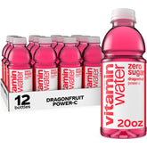 vitaminwater front packaging showing dragonfruit bottle and vibrant color benefit of visibility
