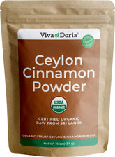Viva Doria front packaging showing resealable kraft bag and label, keeps cinnamon fresh
