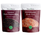 Viva Doria front packaging showing salt and pepper set and branding benefits