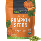 Viva Naturals front packaging showing 1 lb bag and organic badge, convenient storage benefit