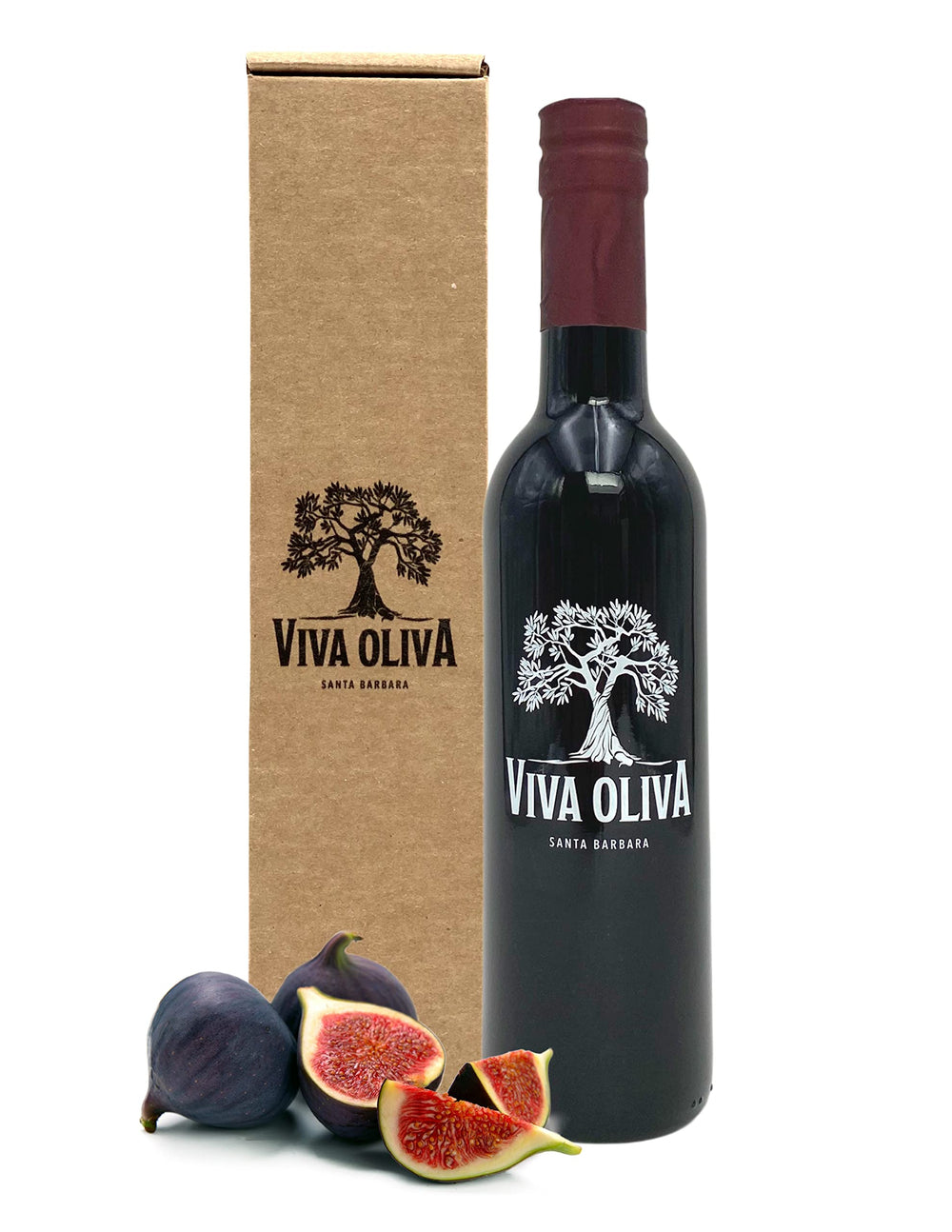 Viva Oliva bottle front view showing elegant balsamic presentation and premium packaging