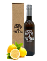 Viva Oliva bottle front showing citrus white balsamic and premium label benefit
