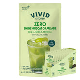 VIVID KITCHEN front packaging highlighting Shine Muscat flavor and zero sugar benefit