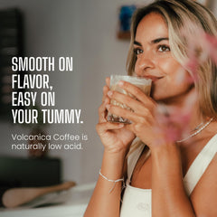 Volcanica pour-over brew in use demonstrating balanced extraction