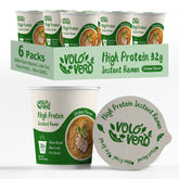 VOLO VERO front cup packaging showing product name and vegan high-protein benefit