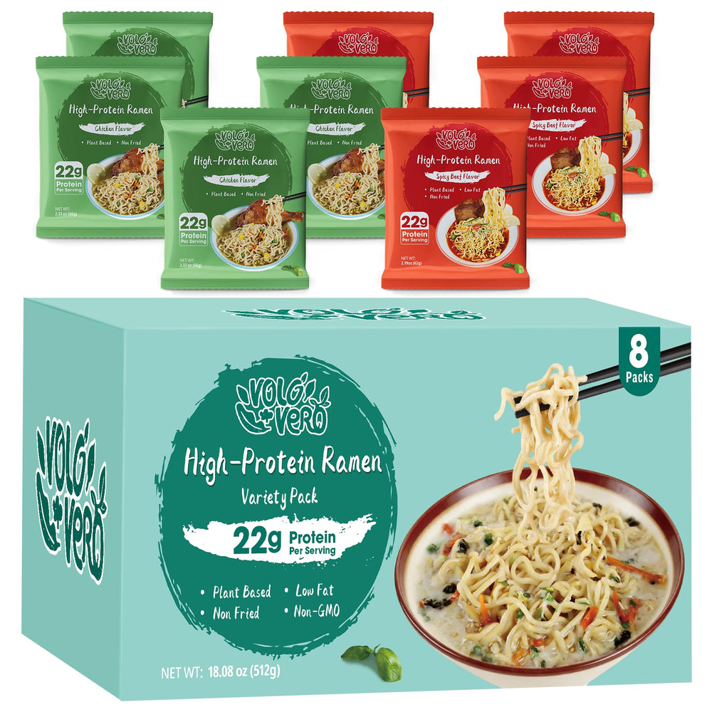 VOLO VERO front packaging showing variety pack and protein claim benefits